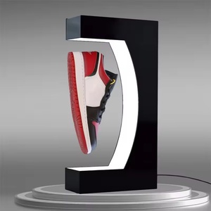 High Quality Clear Acrylic Magnetic <b>Floating</b> Shoes Stand Luxury Rotating Sneaker Display Rack Home & Office YAGELI - Product Image 2
