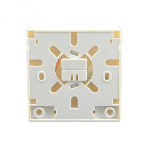 Innen-Wandsteckdose mit 2 Anschlüssen, Glasfaser-Oberflächenmontagebox, Weiß, SC Simplex LC Duplex - Product Image 5