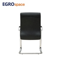 EGROspace Chaise de bureau de luxe en cuir pour visiteurs, avec accoudoirs, pour réception, mobilier populaire de haute qualité