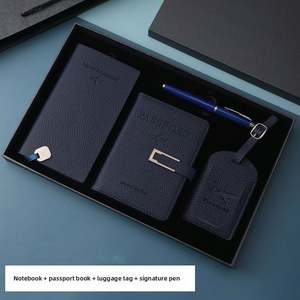 New Luxury Passport Holder <b>Notebook</b>/<b>diary</b> with Luggage Tag Travel Flight Set with Custom logo for Travel Christmas Gifts Idea - Product Image 3