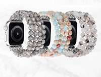 Correa de Reloj con Cuentas, Correa Elástica de Joyería, Brazalete para Mujer para Apple Iwatch Series 38/40/41/42/44/45/46/49mm