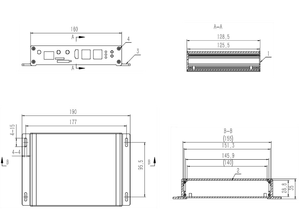 Caja de aleación de aluminio con host de <span class=keywords><strong>Control</strong></span> Android Industrial RK3288/RK3568 EN Series Mini <span class=keywords><strong>PC</strong></span> para señalización Digital/quioscos minoristas/Robótica - Product Image 6