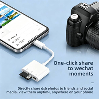 Lector de Tarjetas Multi Interfaz USB C OTG, Adaptador de Tarjetas de Memoria SD TF, Compatible con Tablets y Móviles Android