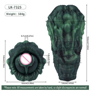 Otherworld Fantasy Worm Creature Male <b>Masturbator</b> Single Channel Pocket Stroker with Textured Massage Design Realistic Feel - Product Image 5