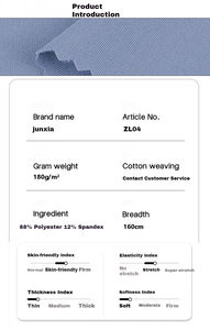 Einfarbig gefärbter Spandex / <span class=keywords><strong>Polyester</strong></span> 180gsm Mikrofaserstoff Gestrickter Elastischer Einfarbiger Twill-Elastikstoff - Product Image 4