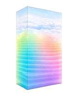 Écran LED carré à quatre côtés P2.5 pour intérieur, écran vidéo numérique personnalisé pour salles d'exposition et intérieurs commerciaux
