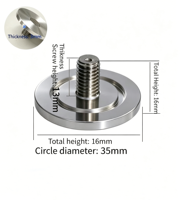 적동 4홀 구리 버스바(M8 나사 구멍 포함, 구멍 간격 38mm) 90AH 105AH 각형 배터리 셀 MB56 M8 원형 스터드용