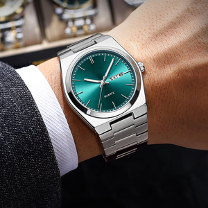 Sang Trọng Thể Thao Người Đàn Ông Của Thạch Anh Đồng Hồ Hợp Kim Thép Không Gỉ Vòng Đeo Tay Không Thấm Nước Sáng Ngày Tính Năng 40Mm Quay Số Đường Kính 18Mm Thời Trang - Product Image 4