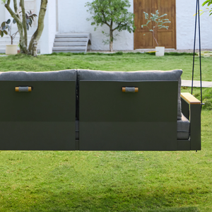 Columpio <span class=keywords><strong>Colgante</strong></span> Moderno de Alta Calidad para Exteriores, Sofá Columpio con Marco de Aluminio Metálico para Jardín o Muebles de Hotel - Product Image 5