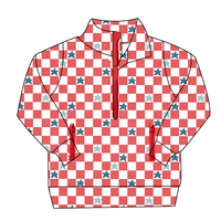 Vestes à Capuche pour Petits Garçons et Filles Motif Personnalisé Col Demi-Zip & Poches à Fermeture Éclair Vêtements Extérieurs à la Mode pour Tout-Petits et Jeunes
