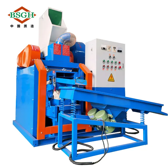 Máquina de reciclagem e granulação de cabos de cobre, separador de alta eficiência, máquina de reciclagem e granulação