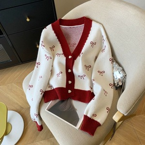 Pull en maille torsadée jacquard pour <span class=keywords><strong>femme</strong></span>, mode hiver 2026, pull pour <span class=keywords><strong>femme</strong></span>, hauts en maille pour le Nouvel An et Noël - Product Image 2