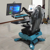 Chaise de jeu professionnelle personnalisable KSM-GCN2 avec accoudoirs réglables, structure métallique, lumières et haut-parleurs - Rose pour ordinateur