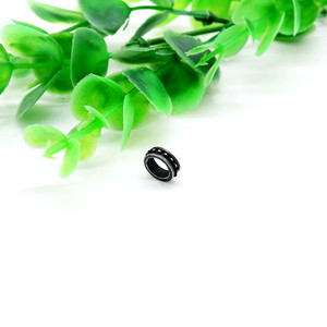 yunnique Stainless Steel Retro Black Round <b>Spacer</b> Beads For Bracelet Making DIY Jewelry Components - Product Image 4