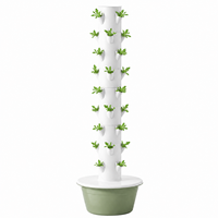 Système de tour de jardinage hydroponique à 9 étages avec arrosage automatique, jardinière verticale pour une culture verte toute l'année