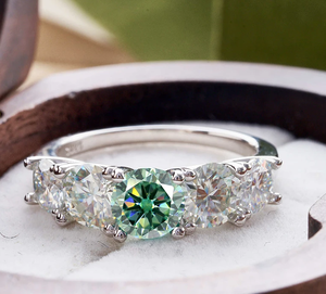 Anillos de Moissanita GICA GEMA de 3.6 Quilates en Total para Mujeres y Hombres, Anillos de Boda con Diamantes Brillantes, Plata de Ley 925, Joyería Fina, Regalo - Product Image 2