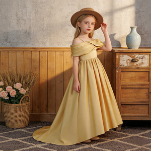 MQATZ Nuovo Arrivo Bellissimo Abito da Principessa Lungo per <span class=keywords><strong>Bambina</strong></span>, Vestito da Cerimonia - Product Image 1