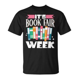 T-shirt promotionnel pour adultes unisexe en coton noir pour la Semaine de la Foire du Livre - Product Image 1