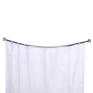 Giá Rẻ Điều Chỉnh 90*90Cm Mở Rộng Kính Thiên Văn Căng Thẳng 90X90 Quần Áo Khăn Tắm Góc Phòng Tắm Cong Rèm Tắm Cực Rods