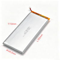 Batterie au lithium mince 7 mm CSIP 7065152 3,7 V 10000 mAh, pochette Li-Polymère 10 Ah haute densité énergétique NCM Lipo avec connecteur