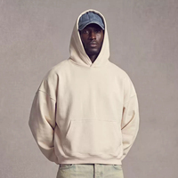 OEM ODM Personnalisé – Nouveaux Sweats à Capuche Oversize Unicolores Coupe Boxy Courte avec Épaules Tombantes, Décontractés, à Ourlet Côtelé, Capuche Profonde et Ample