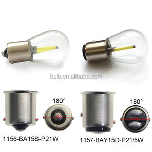 Lampadina a filamento LED 12V 24V S25 <span class=keywords><strong>P21W</strong></span> BA15S <span class=keywords><strong>1156</strong></span> P21/5W BAY15D Auto indicatore di direzione della lampada di parcheggio lampadina di retromarcia - Product Image 3