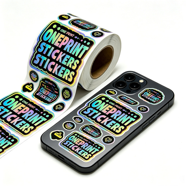 Custom plain laser silver adhesive labels matte silver dragon hot stamping Cartoon stickers custom anti-counterfeiting labels