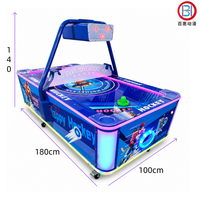 Meilleure Vente Nouvelle Machine de Jeu d'Arcade Électrique à Monnayeur pour 2 Joueurs, Surface Plate Robuste, Air Hockey Anglais
