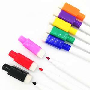 Rotuladores de pizarra multicolor de 10MM, bolígrafos de borrado en seco recargables vacíos, accesorios de papelería a granel, marcador de pizarra blanca - Product Image 4
