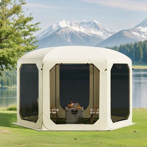 Il nuovo elenco Oxford per il tempo libero all'aperto ventilato traspirante pieghevole tenda da campeggio portatile - Product Image 1