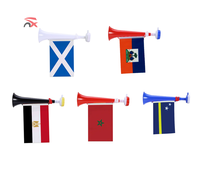 Trompettes de supporters pour événements sportifs en gros 2026, drapeaux d'Haïti, d'Écosse, d'Égypte, du Maroc, de Curaçao, pour les fans de football
