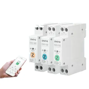 Disjuntor inteligente ZigBee sobre corrente, proteção contra tensão, medição de energia, interruptores domésticos inteligentes sem fio