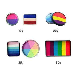 LinkRainbow - Maquillage de base lavable à base de plantes, certifié sécurité, effet phosphorescent, 30g, ensemble de bandes arc-en-ciel pour peinture corporelle - Product Image 5