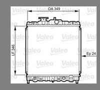 Radiateur de refroidissement moteur neuf Dengfeng Factory, prix compétitif pour radiateur de voiture Civic 1995, haute qualité 19010P01003