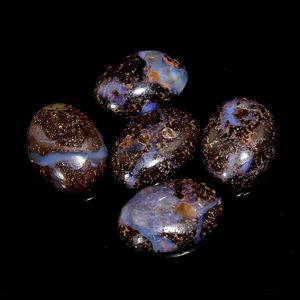 พลอยโอปอลบราวน์ธรรมชาติขัดเงา Aura Gems รูปทรงรีขนาด 14x10 มม. สำหรับทำเครื่องประดับและบำบัดจักระ - Product Image 4