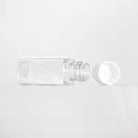 Flacon cosmétique en plastique PET transparent de 15 ml pour l'emballage d'huiles essentielles et de lotions, idéal pour les voyages