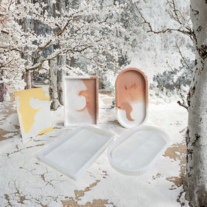 قالب سيليكون مستطيل صديق للبيئة لصينية الخبز وقاعدة أواني الزهور والجبس والراتنج وأدوات الكيك - Product Image 3