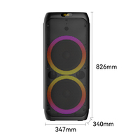 SING-E ZQS10209 Enceinte Karaoké Portable Sans Fil Mini RGB BT pour la Maison et l'Utilisation avec Téléphone Mobile, Alimentation par Recharge