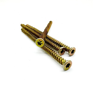 Vis à béton à tête Torx en acier au carbone zingué jaune, à filetage en V dentelé, pour ossature - Product Image 3