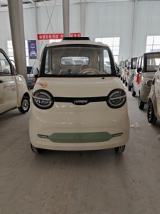 Vehículo eléctrico de baja velocidad BRT MengKe, mini coche eléctrico fabricado en China, gran éxito de ventas, interior beige, tablero beige. - Product Image 3