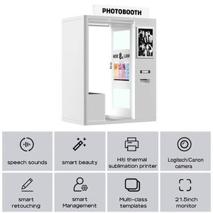 Cabina de Fotos Comercial Desmontable, Cabina de Selfies con Impresión Automática de Fotos para Fiestas y Bodas - Product Image 3