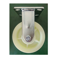 Roulette industrielle robuste de 150 mm, capacité de charge élevée 250-400 kg, pivotante, en fonte et acier, avec plaque en polyuréthane, double roulement à billes