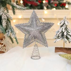 Noël étoile arbre Topper lumières LED étoile rougeoyante lampe étincelante veilleuse arbre de noël haut ornements nouvel an maison fête décor - Product Image 4