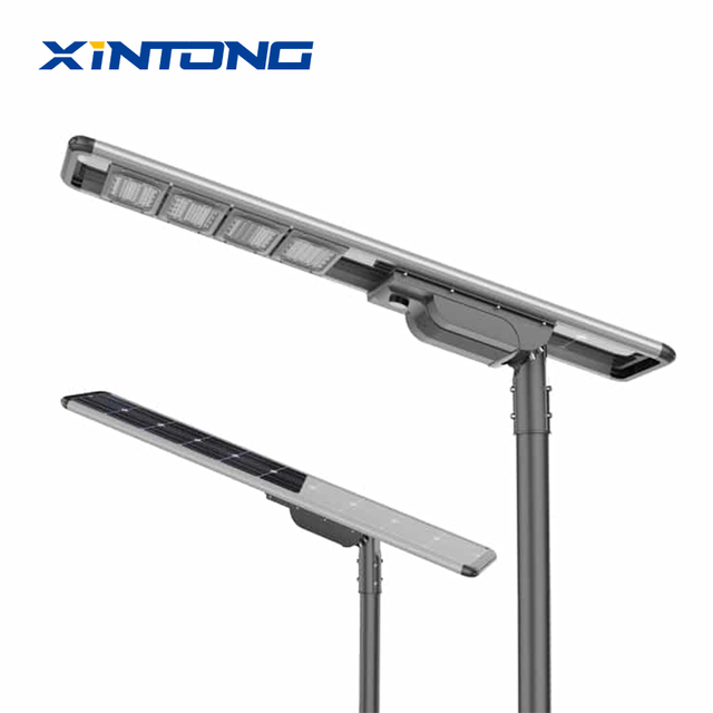 XINTONG Factory Outdoor IP65 Waterproof Solar LED Street Light with Remote Control All-in-One Battery-Powered for Road Use