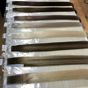 新款隐形人发延伸批发俄罗斯处女雷米头发修身贴纸胶带 - Product Image 2