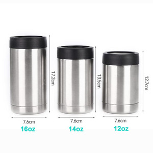 Chân không cách nhiệt giữ lạnh 12oz/14oz/16oz thép không gỉ cách điện bia chai có thể chủ có thể mát hơn - Product Image 3