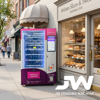 Distributeur automatique de snacks et de boissons réfrigérés 800-900 pièces Écran tactile 22 pouces Surveillance automatique du stock Options de paiement multiples