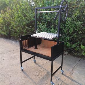 เปิดด้านหน้าอิฐเรียงรายอาร์เจนตินาซานต้ามารีาสแตนเลสรถพ่วงย่างบาร์บีคิว - Product Image 2