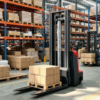 Chariot élévateur transpalette électrique industriel 2000 kg avec mât triplex 5,5 m, à batterie, pour levage de palettes, usine OEM