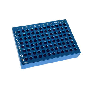 Rack pour tubes de <span class=keywords><strong>laboratoire</strong></span> en aluminium 96 puits Rack pour tubes de <span class=keywords><strong>test</strong></span> en aluminium pour <span class=keywords><strong>Pcr</strong></span> 0.2ml - Product Image 2